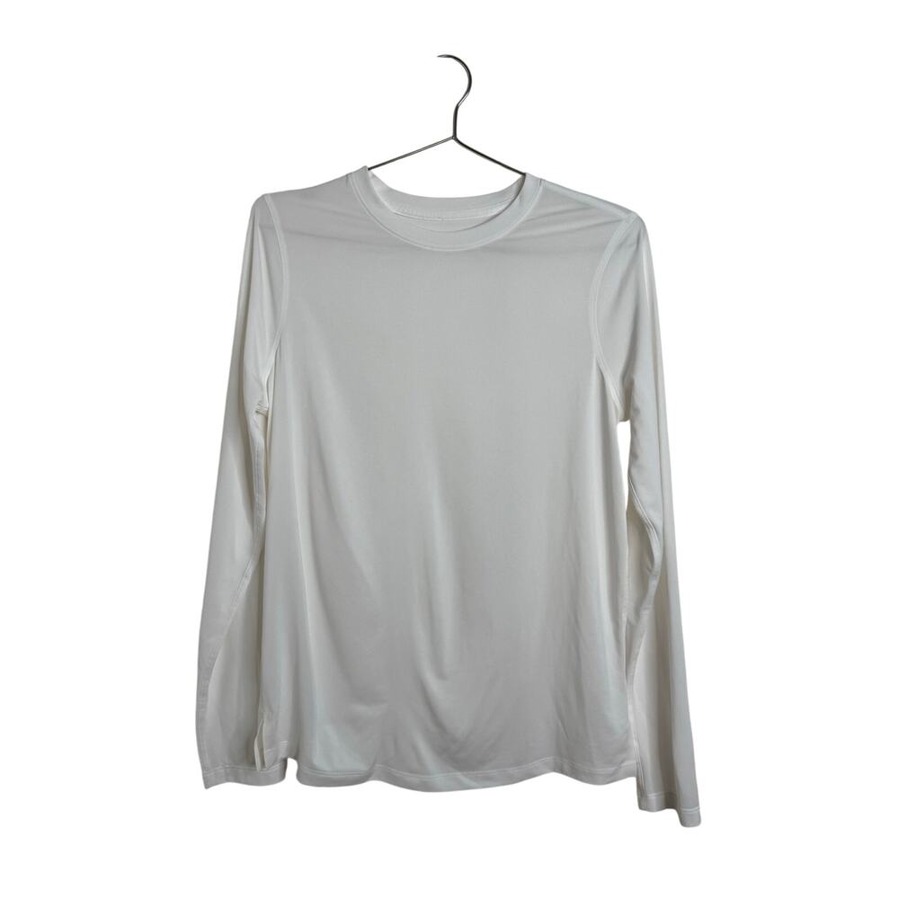 Lululemon Shirt Women's Est. 10-12 White Long Sleeve - Picture 1 of 4